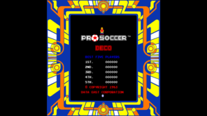 Pro Soccer - Data East, 1983